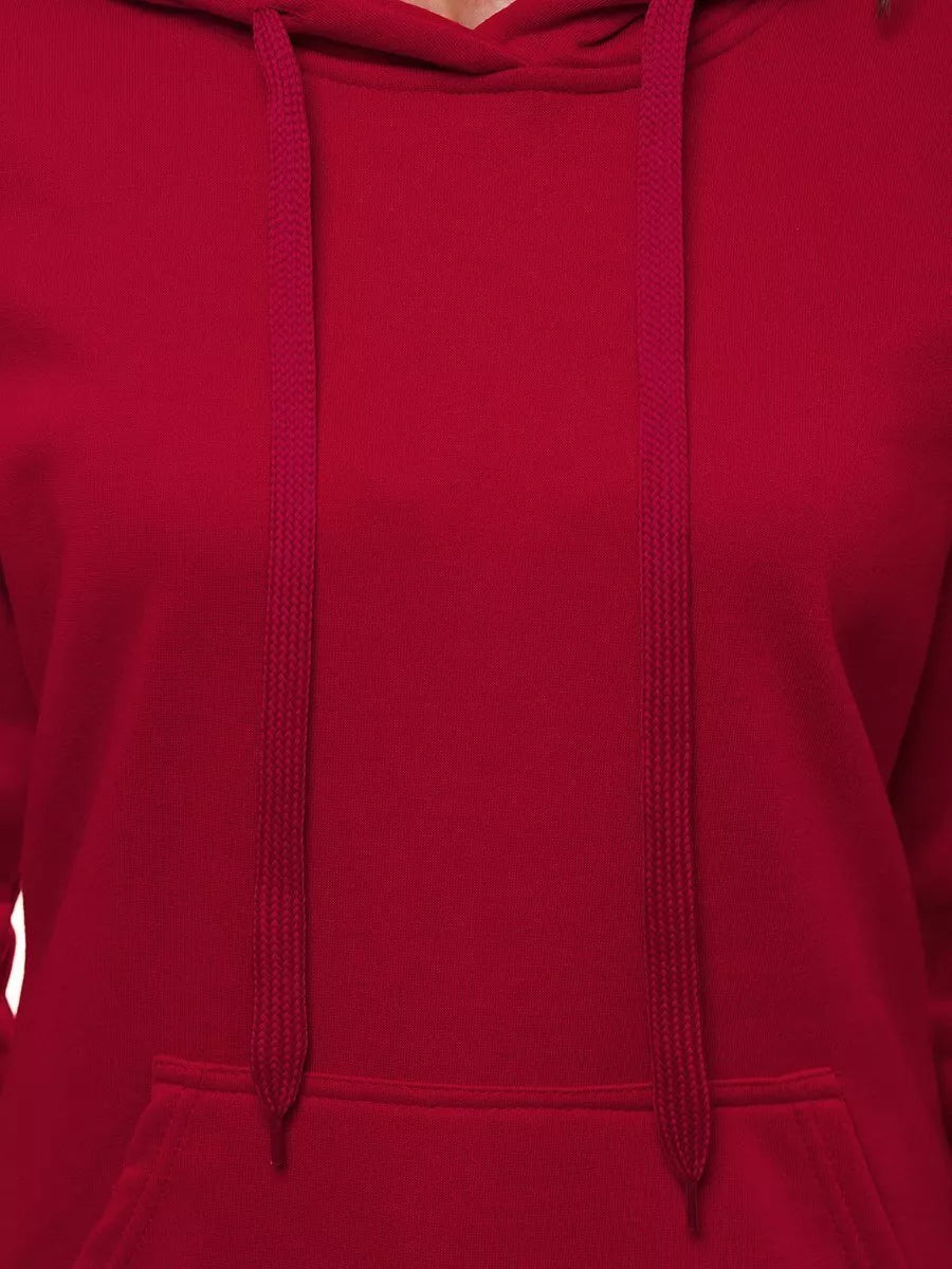 Burgundy women's hoodie Molin