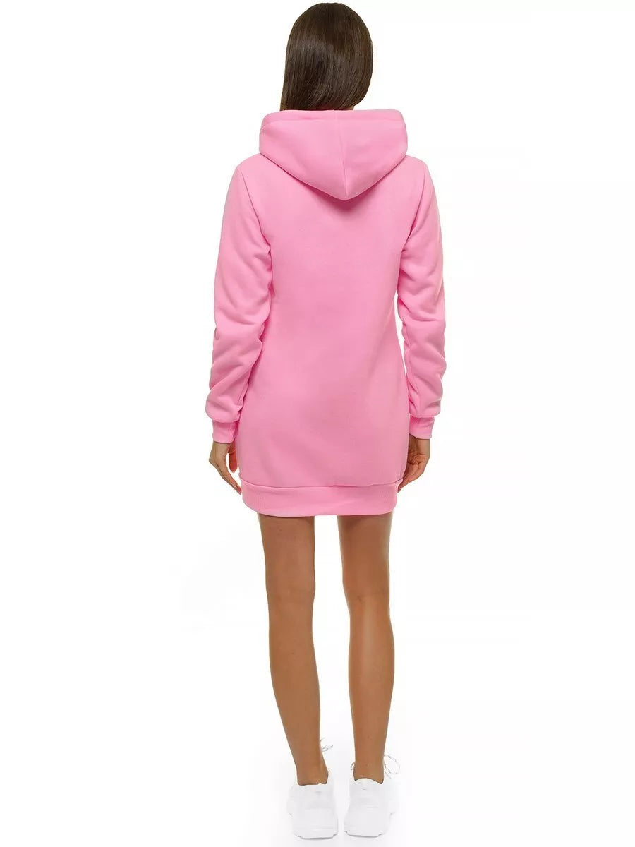 Women's pink dress with hood Megan