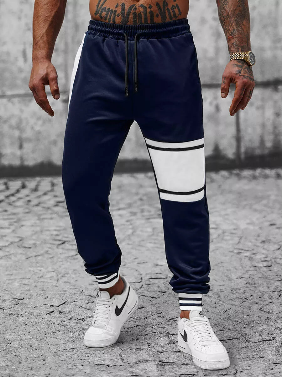 Dark blue casual pants for men Bomet