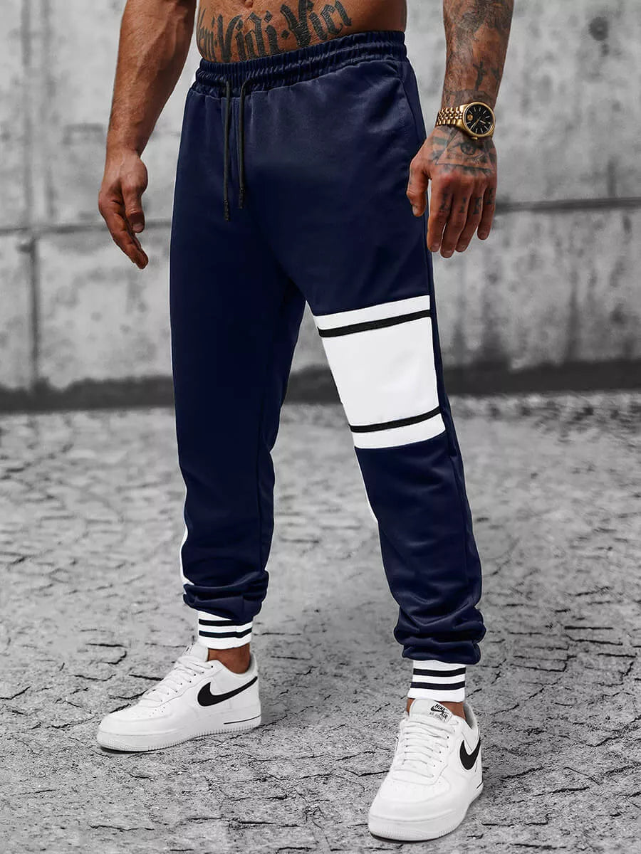 Dark blue casual pants for men Bomet