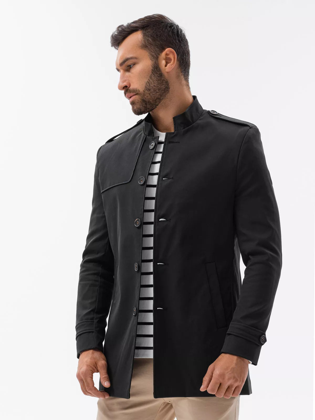 Men's black coat Dala 