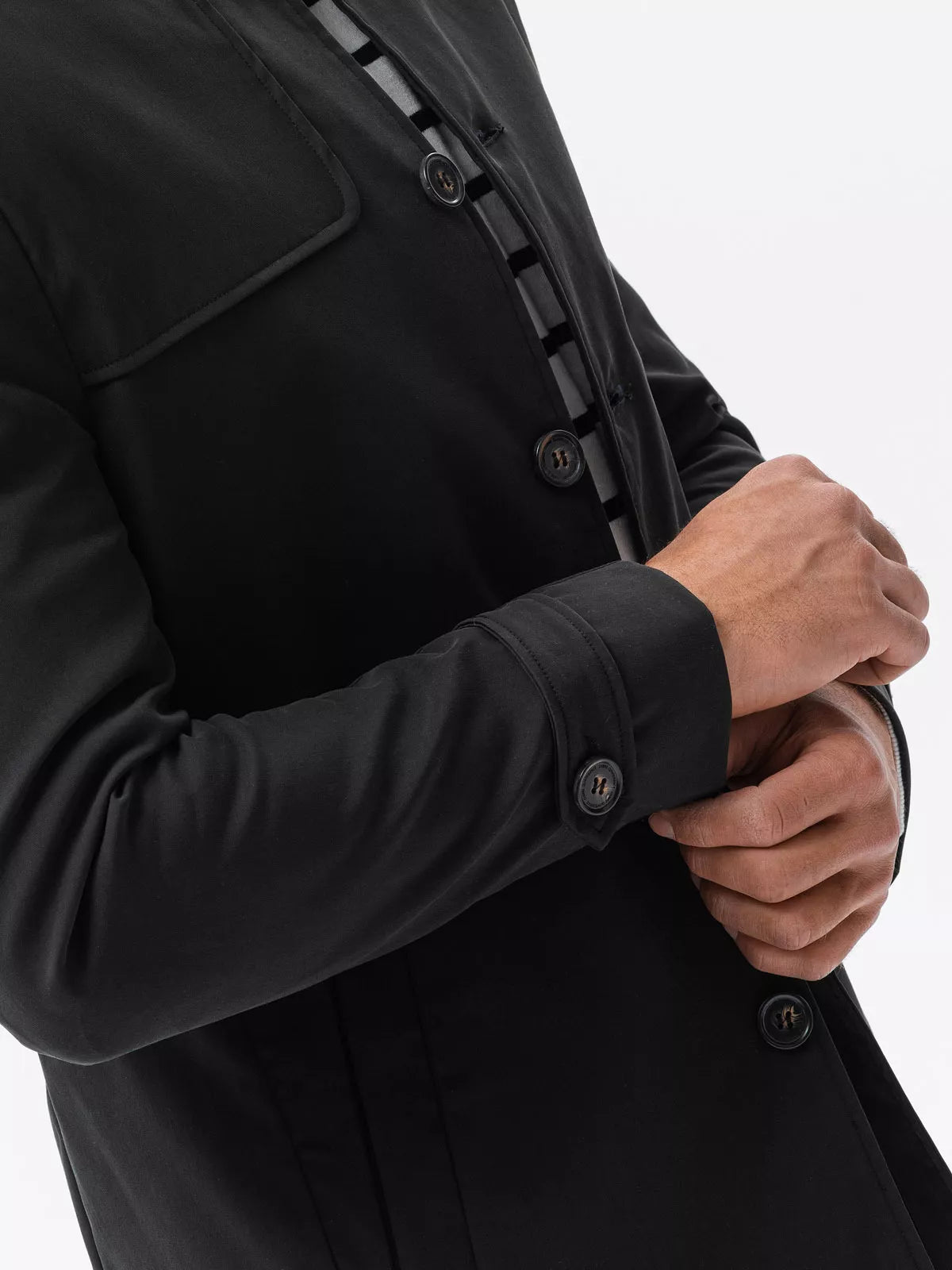 Men's black coat Dala 