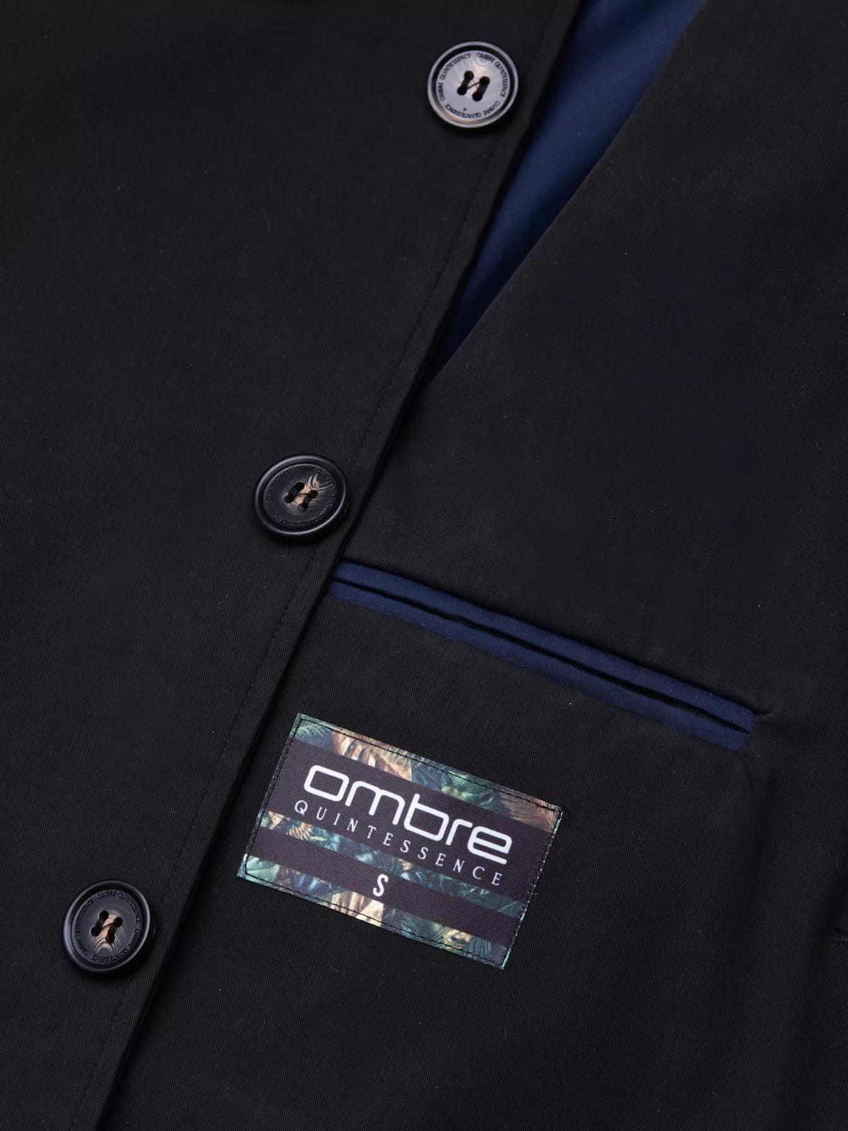 Men's black coat Dala 