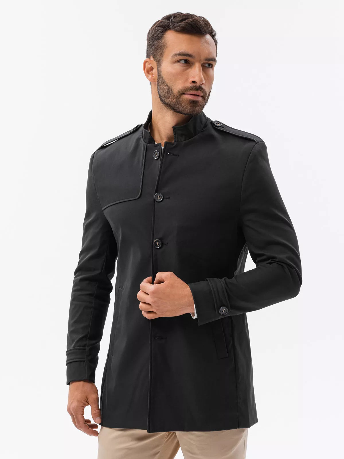 Men's black coat Dala 