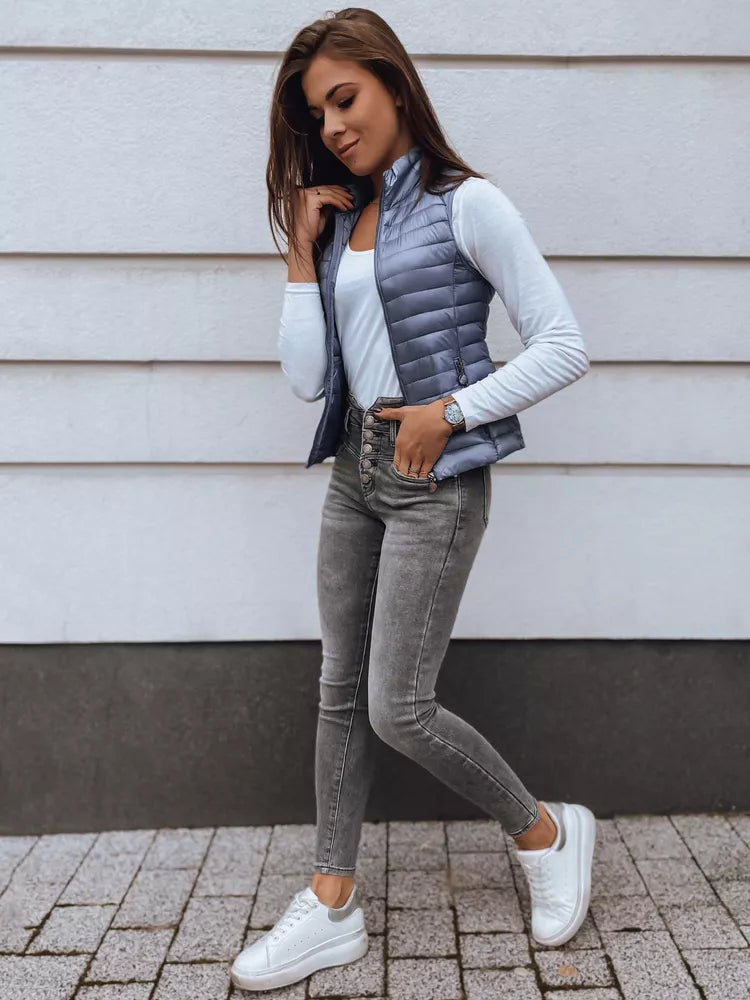 Blue vest without hood Festa