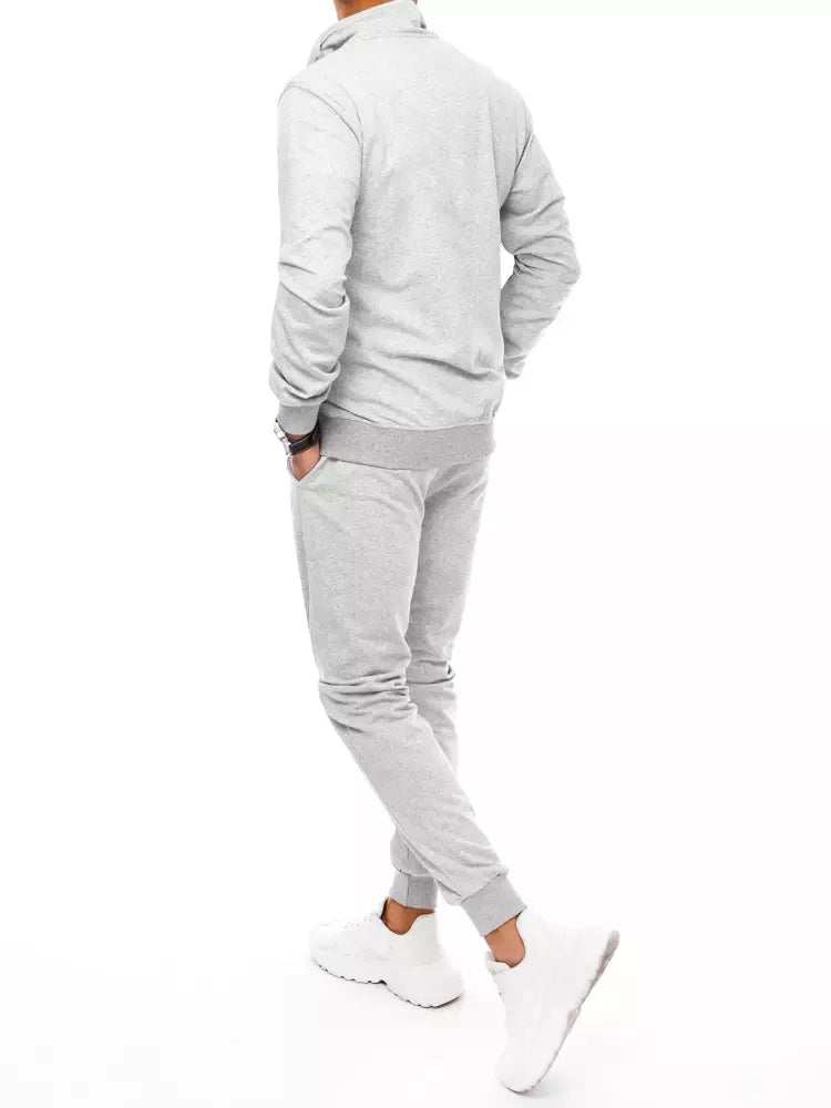 Light gray men's tracksuit without a hood, Vytis.