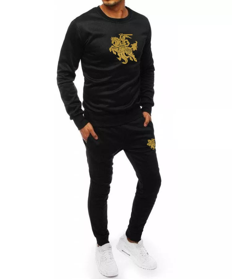 Black men's suit Vytis-GOLD