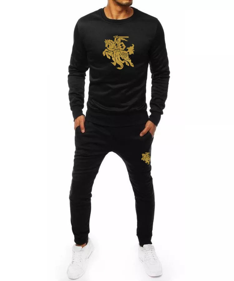 Black men's suit Vytis-GOLD
