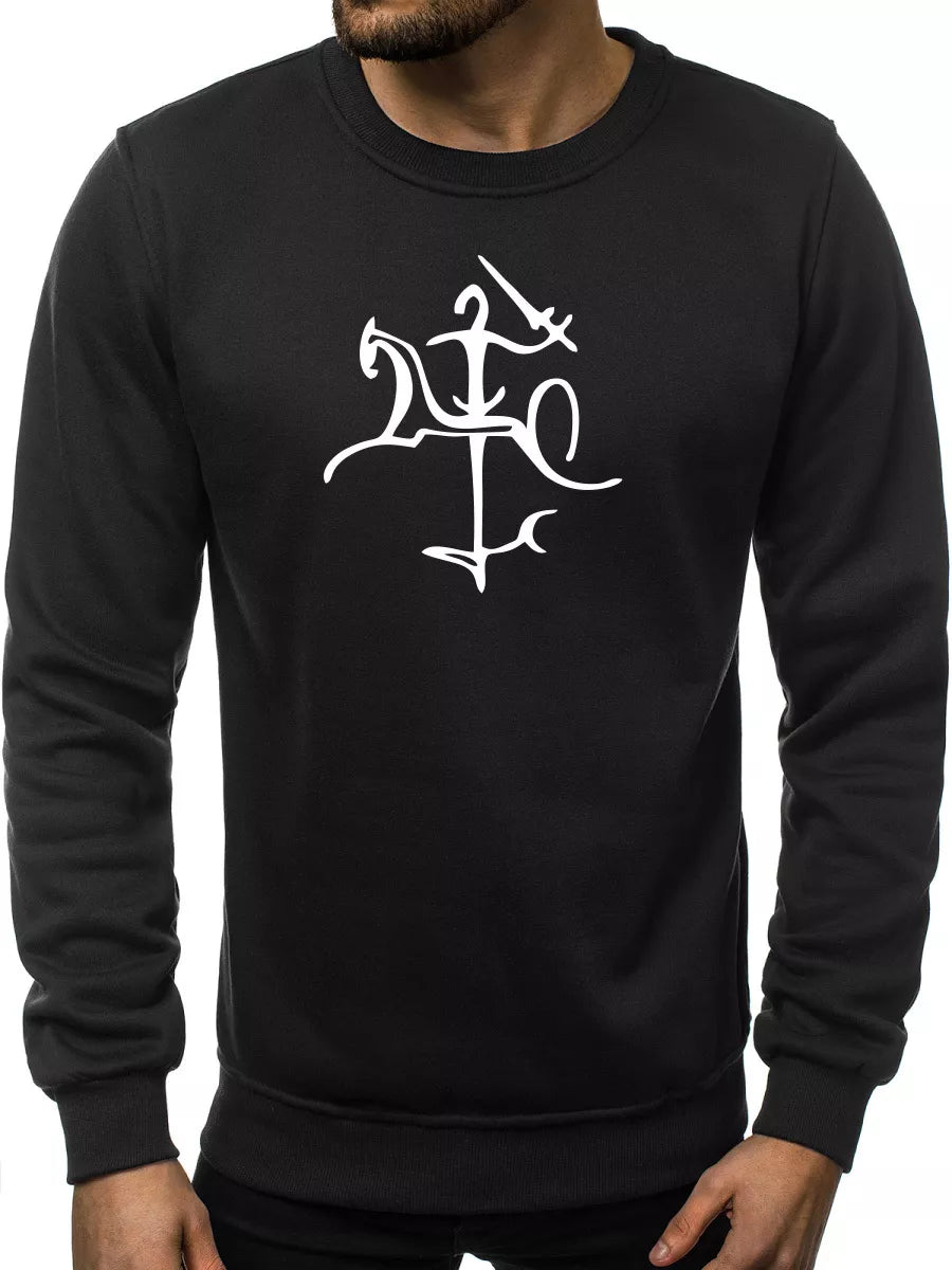 Black sweater with Vytis styling