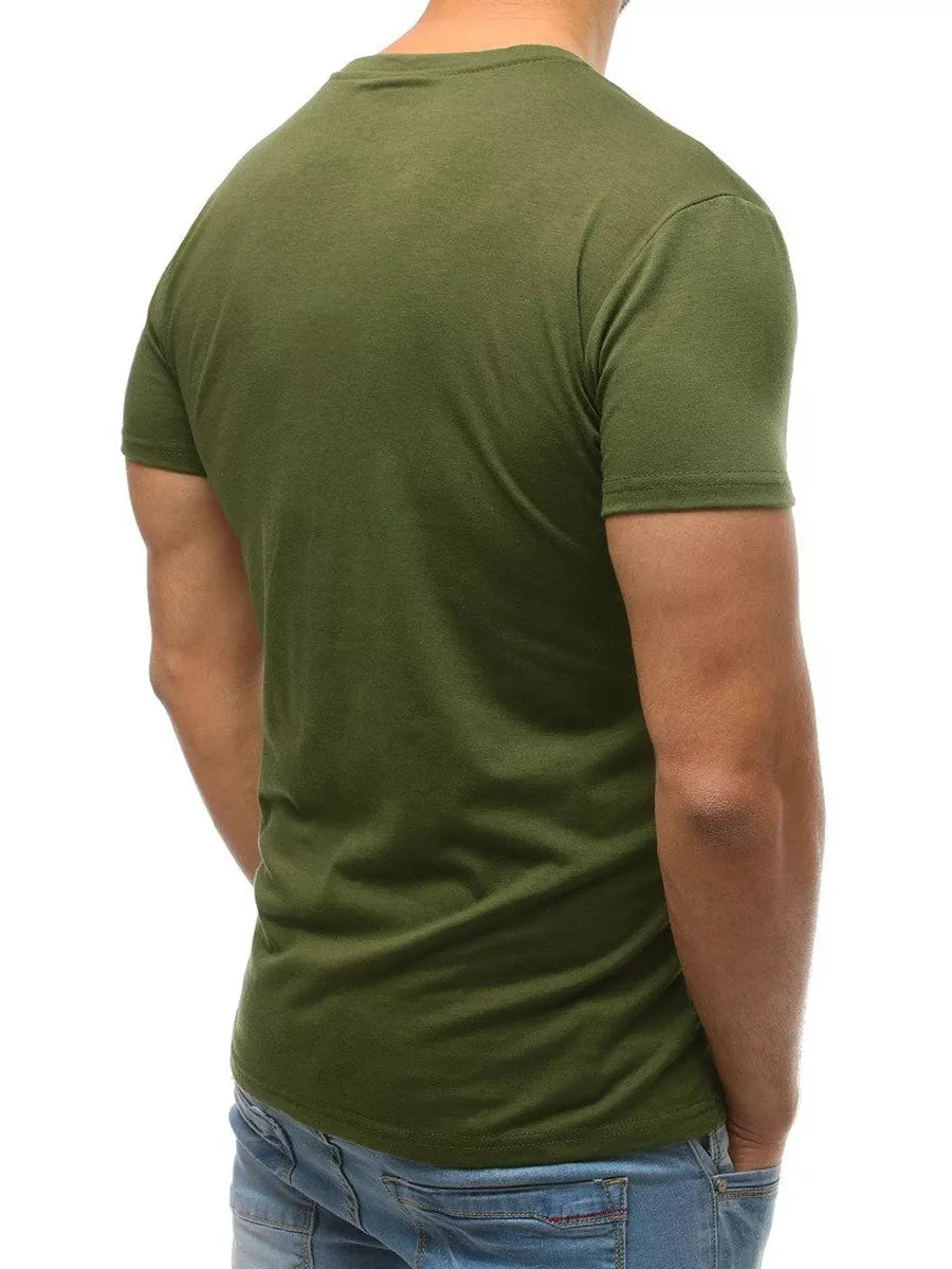 Khaki Men's T-Shirt Heart