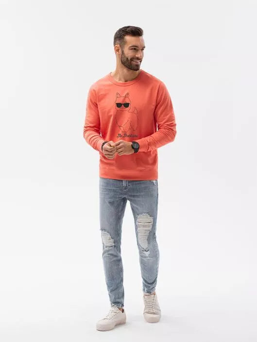 Coral sweater No ProbLlama 