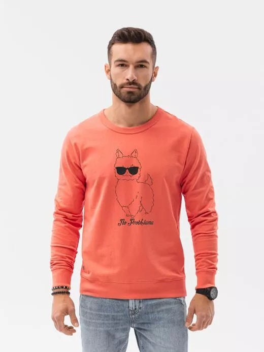 Coral sweater No ProbLlama 