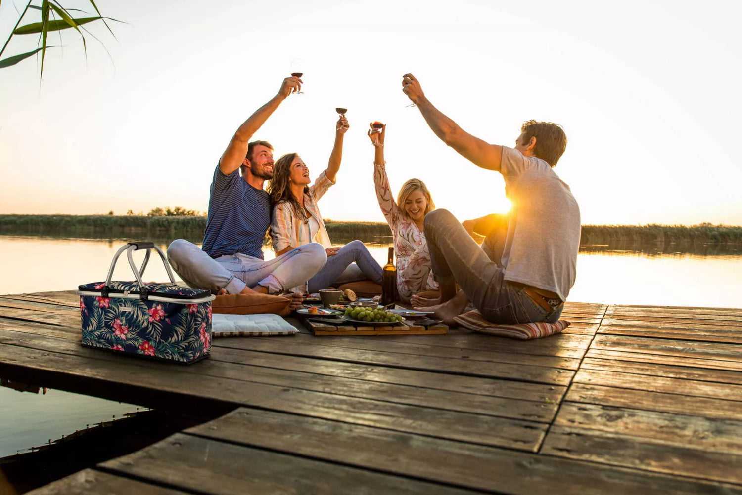 Colorful foldable picnic/thermal bag Rio