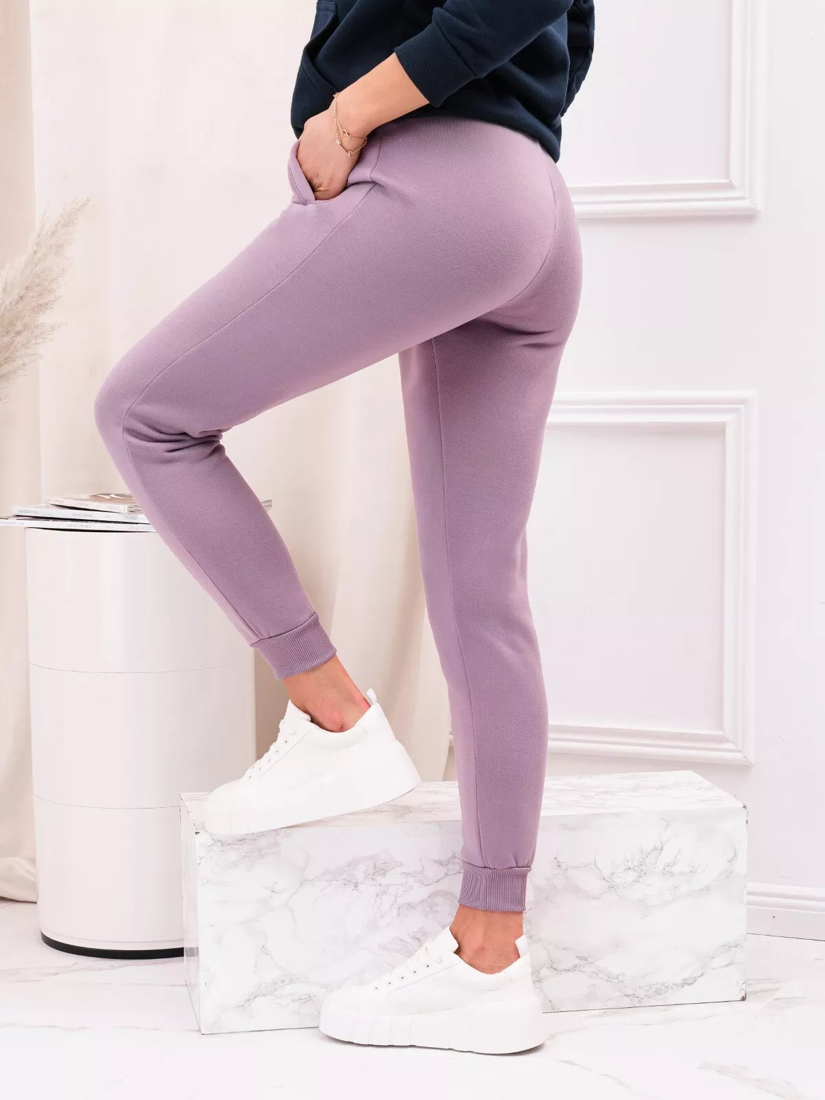 Women's lavender casual pants Lilit