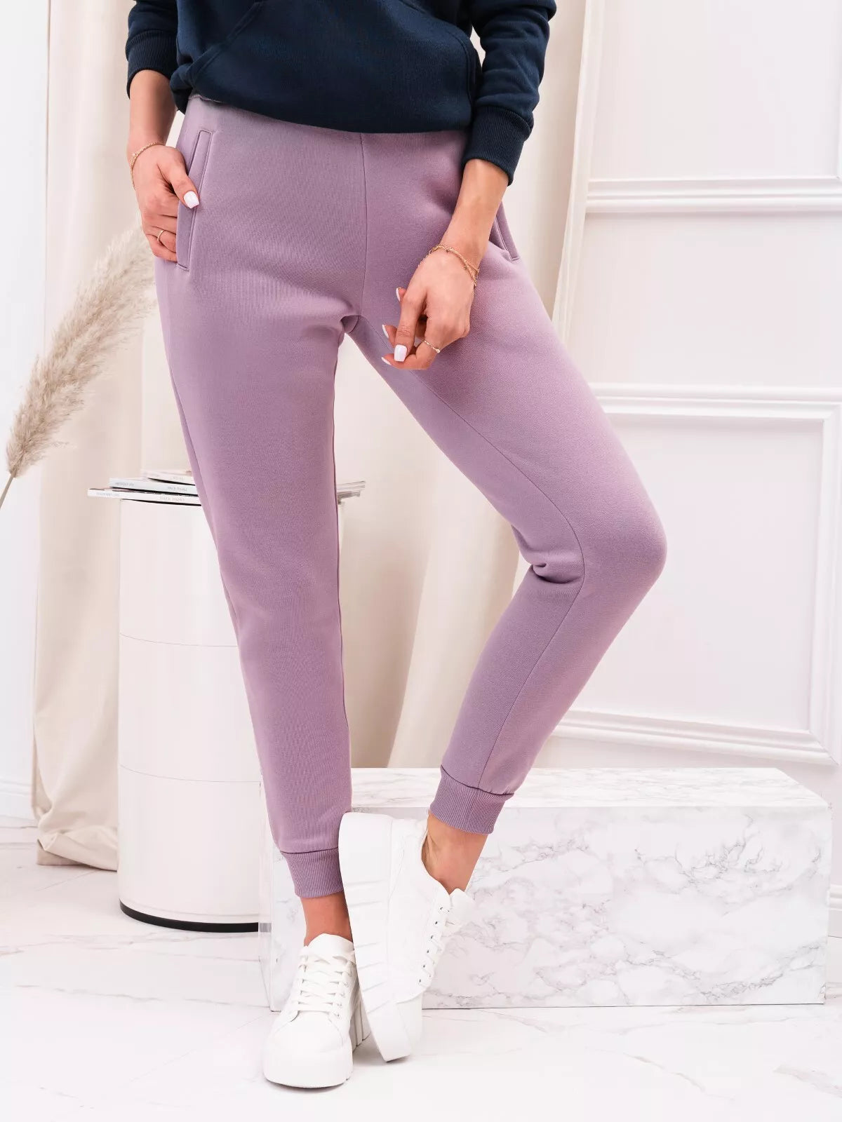 Women's lavender casual pants Lilit