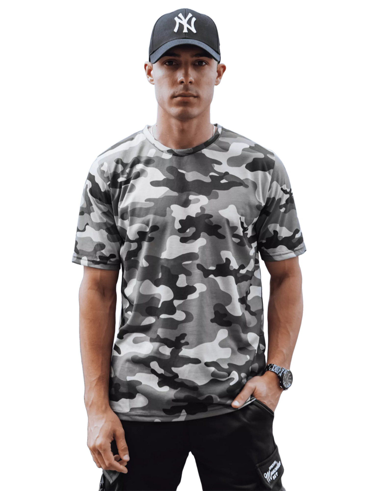 Grey camouflage T-shirt Leniks