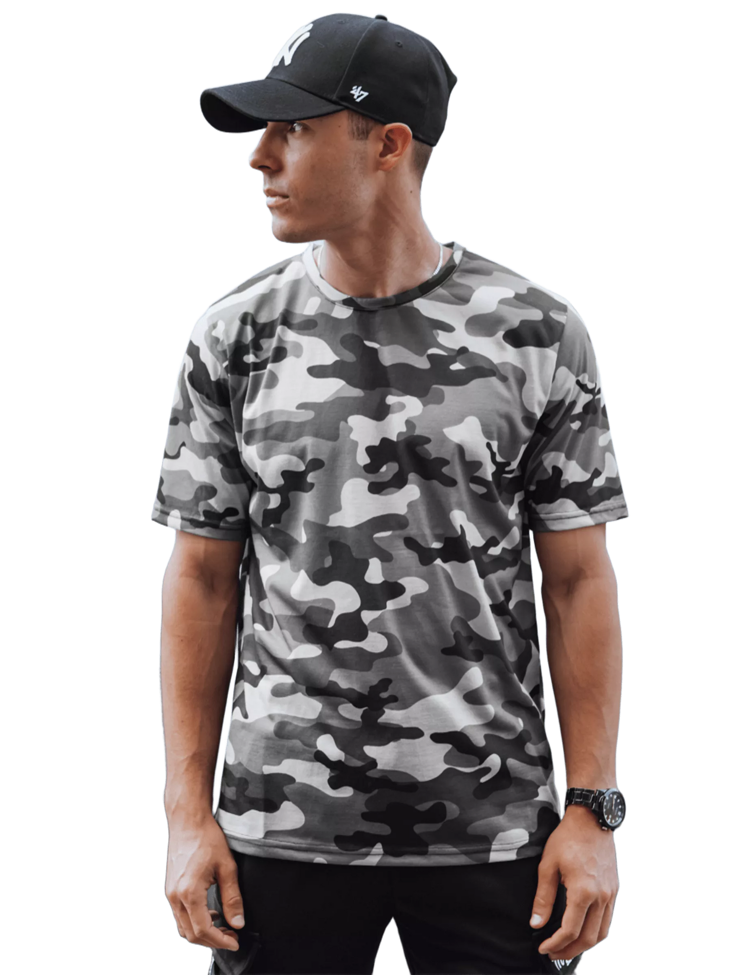 Grey camouflage T-shirt Leniks