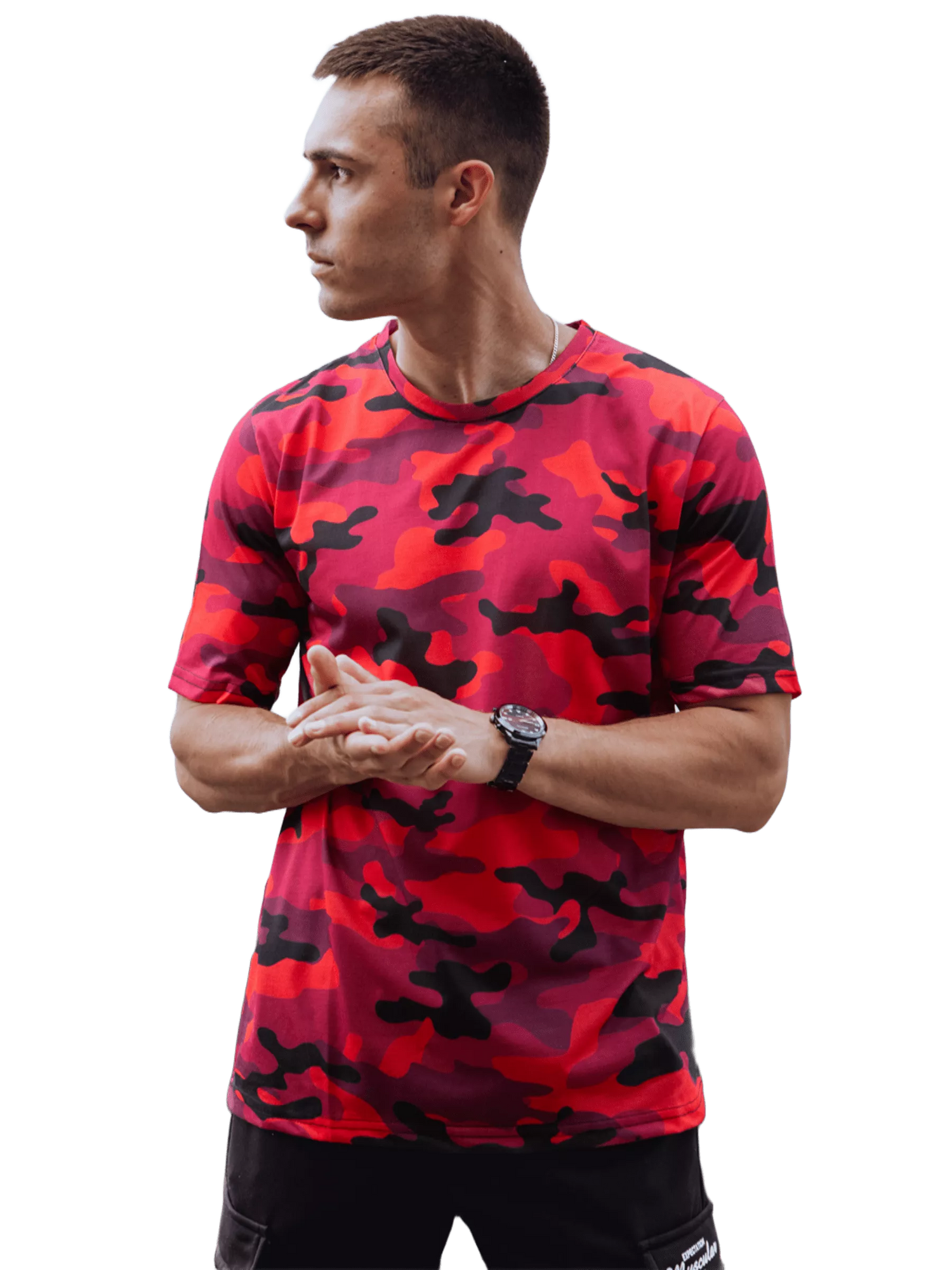 Red camouflage T-shirt Leniks