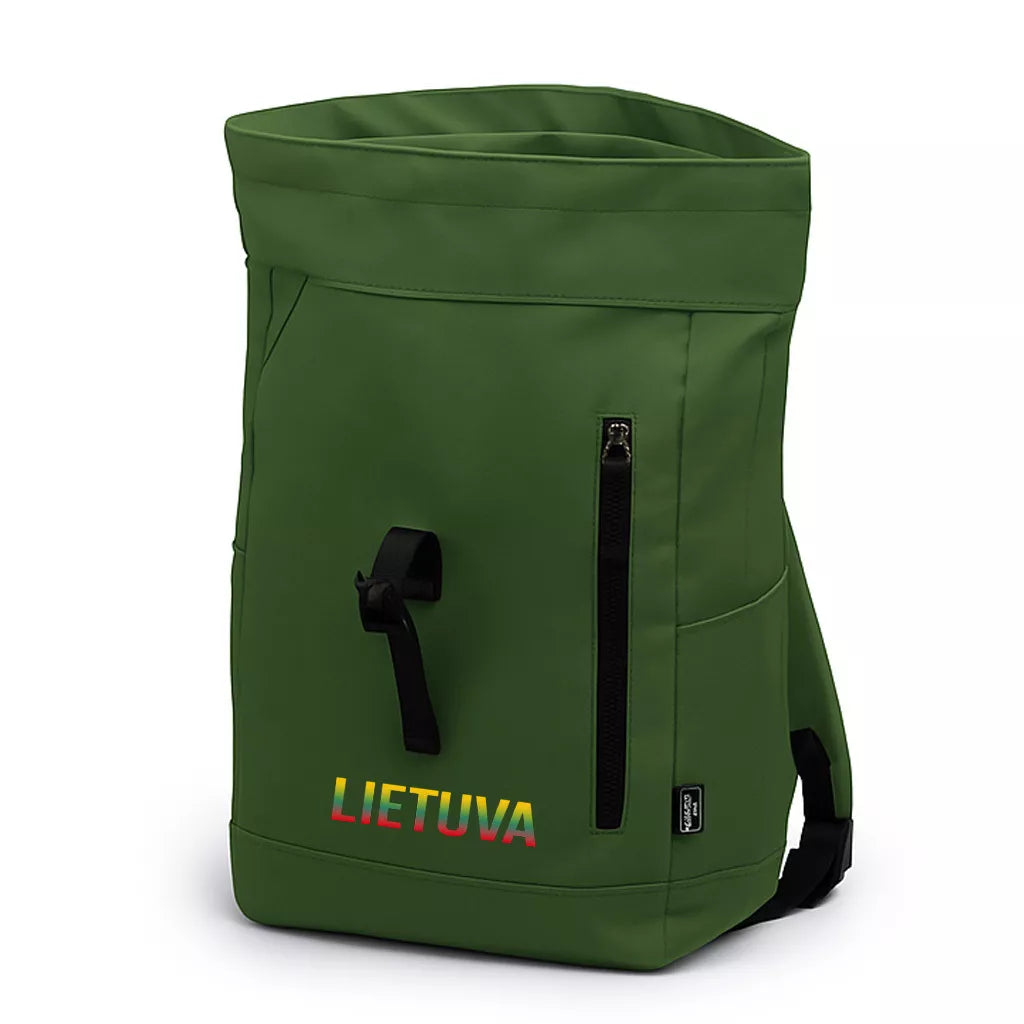 Dark green backpack Tricolor Lithuania
