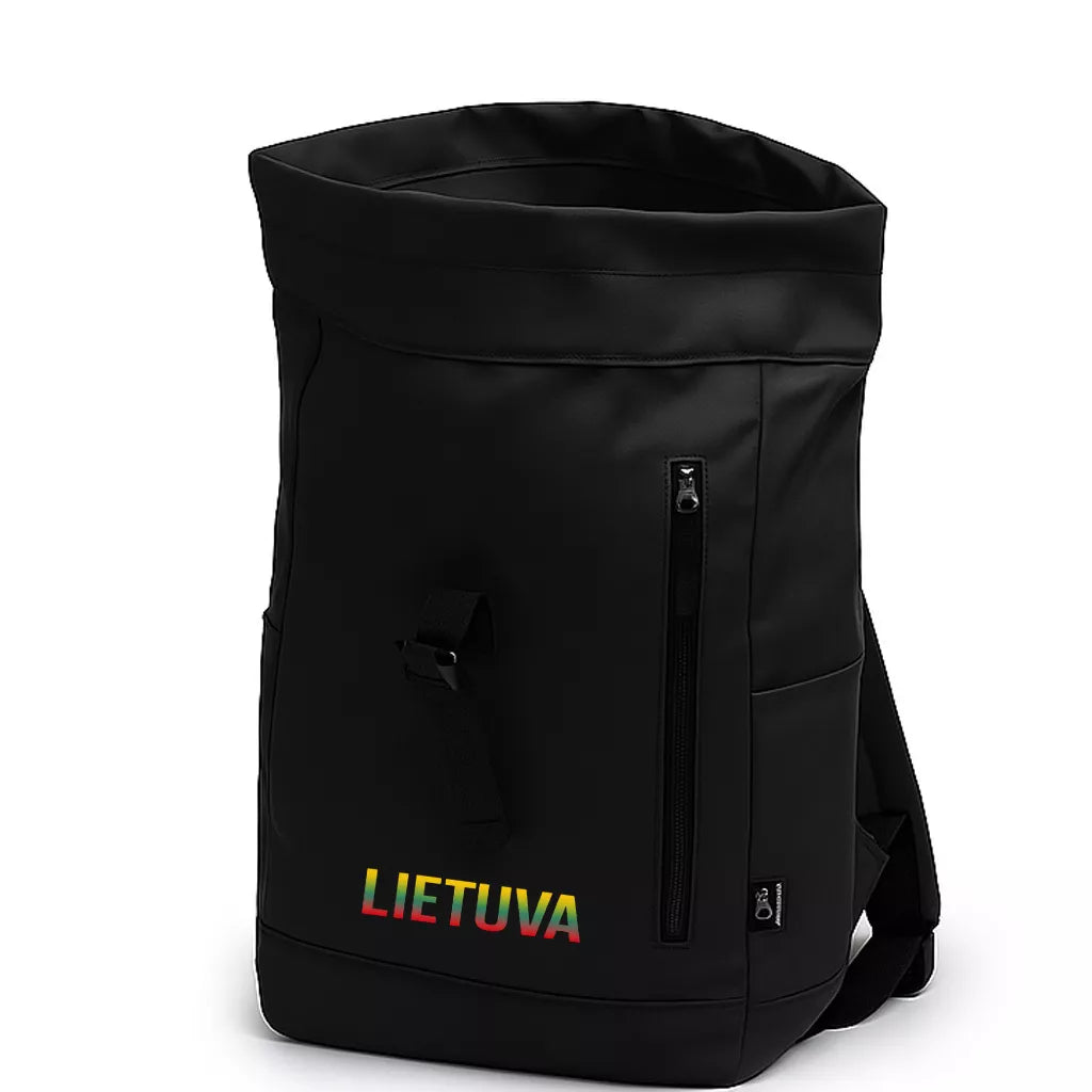 Black backpack Tricolor Lithuania