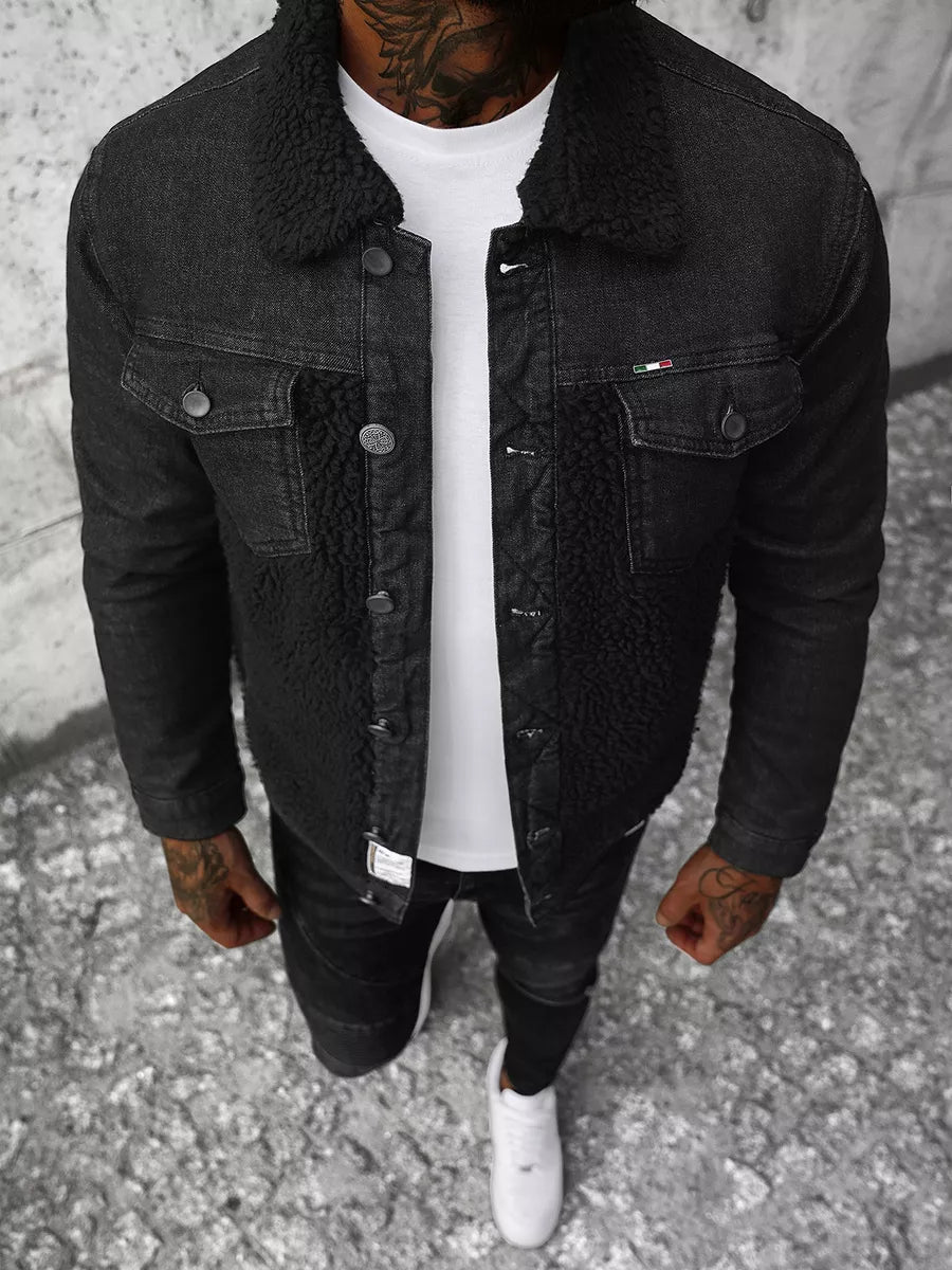Black denim jacket Biok