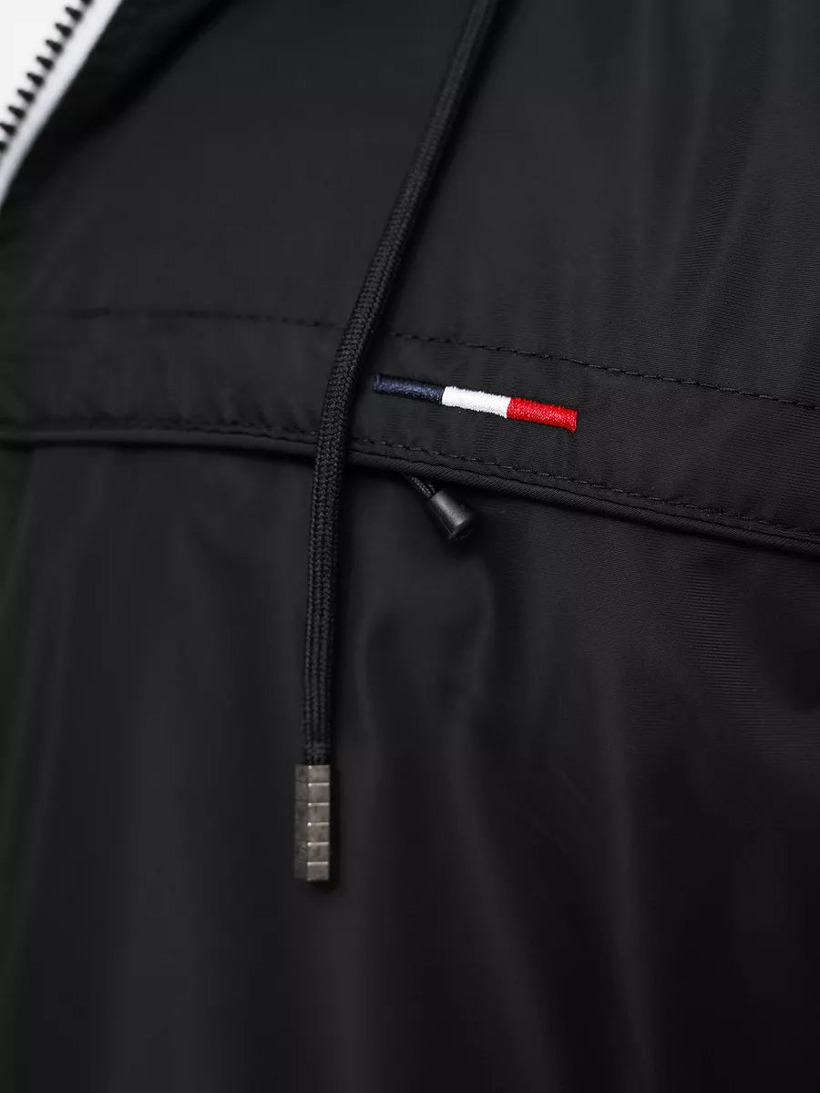 Black jacket with hood Kemir