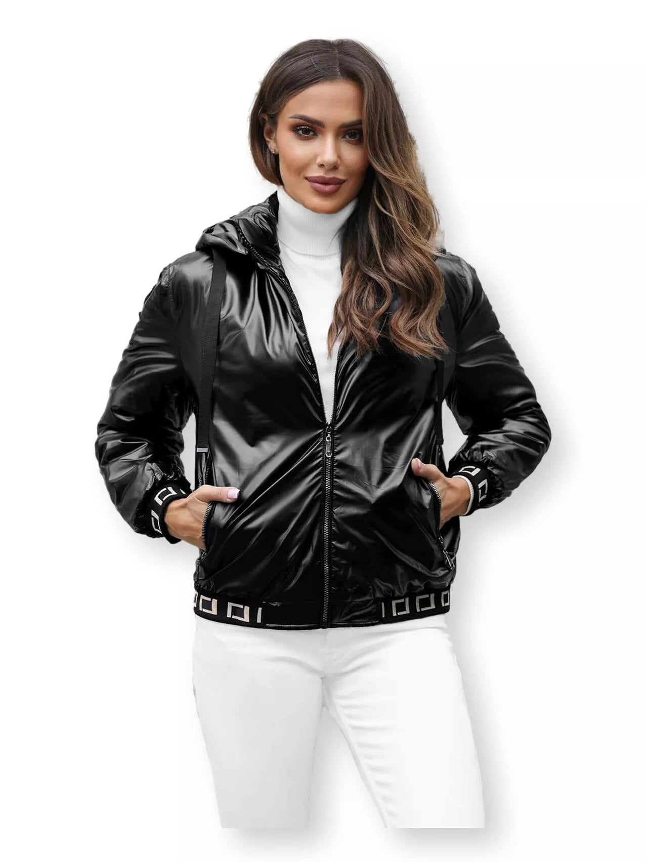 Black Sera hooded jacket