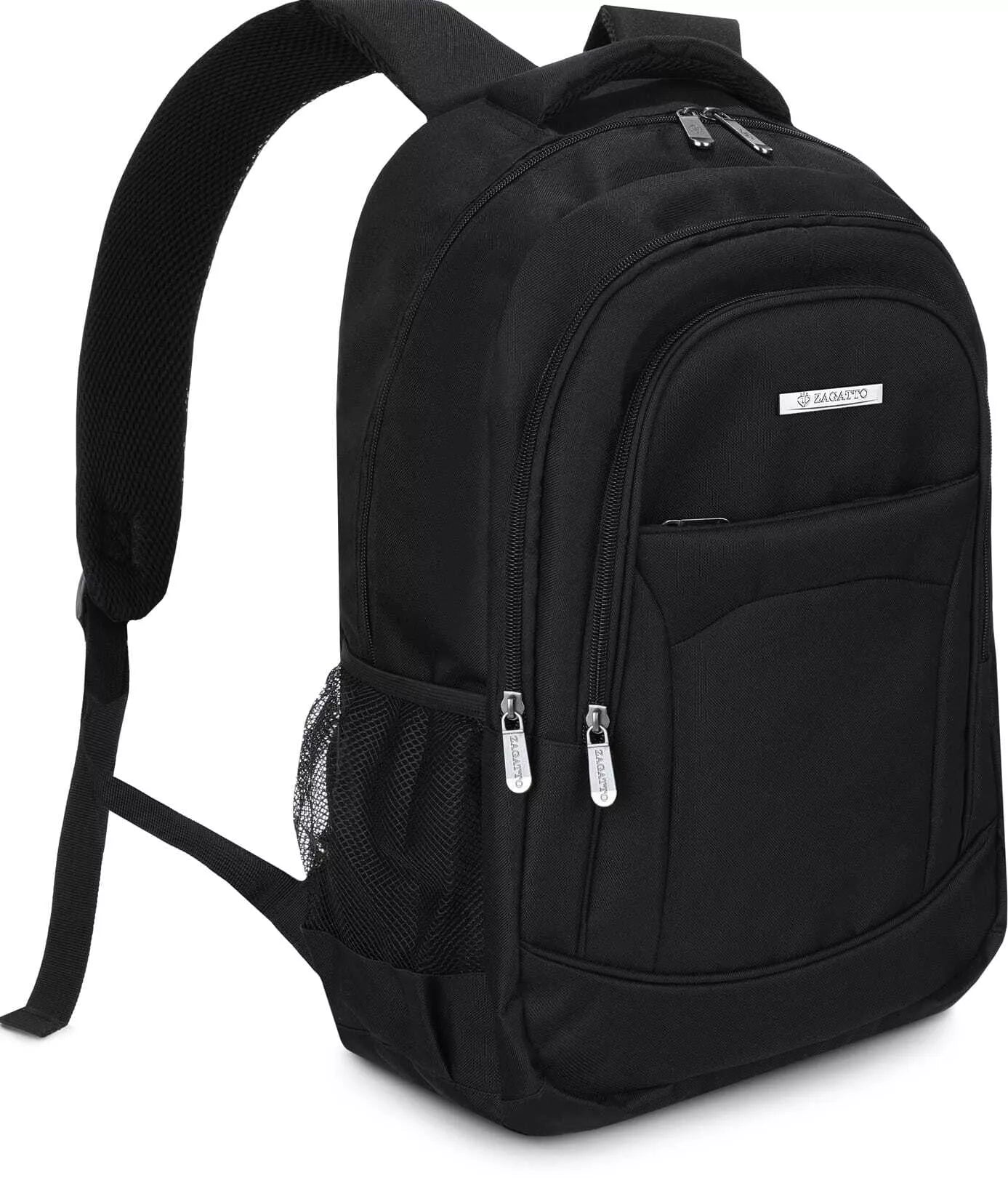 Black backpack with breathable back and shoulder straps Luter