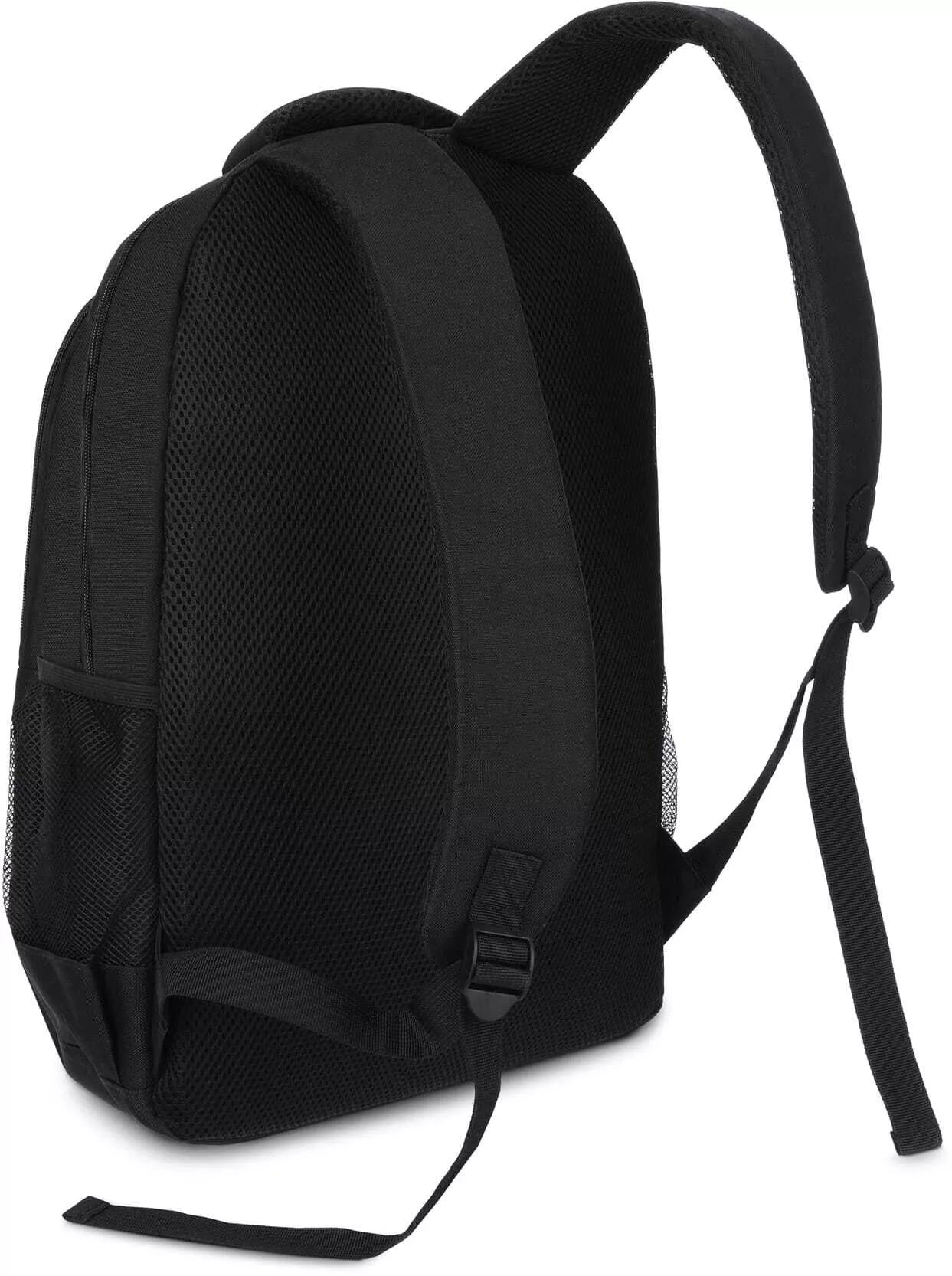 Black backpack with breathable back and shoulder straps Luter