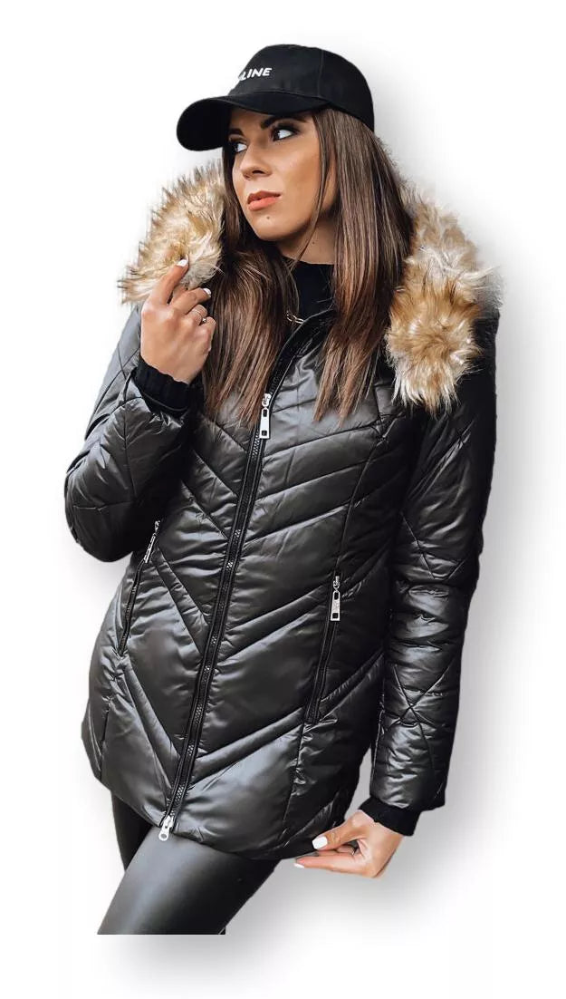 Black women's winter jacket Solar