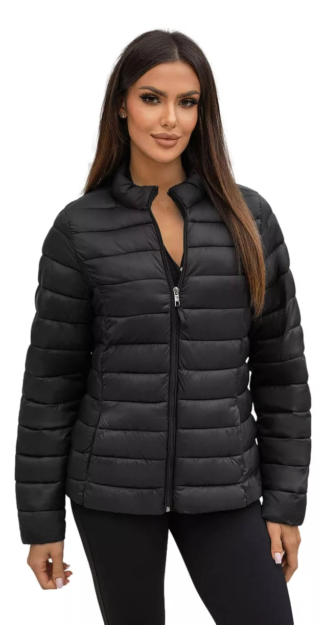 Sofia black quilted jacket