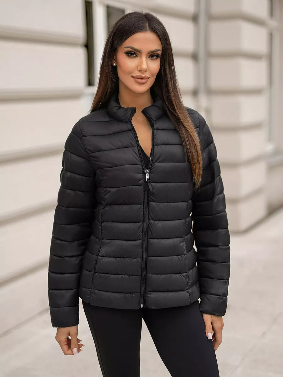 Sofia black quilted jacket