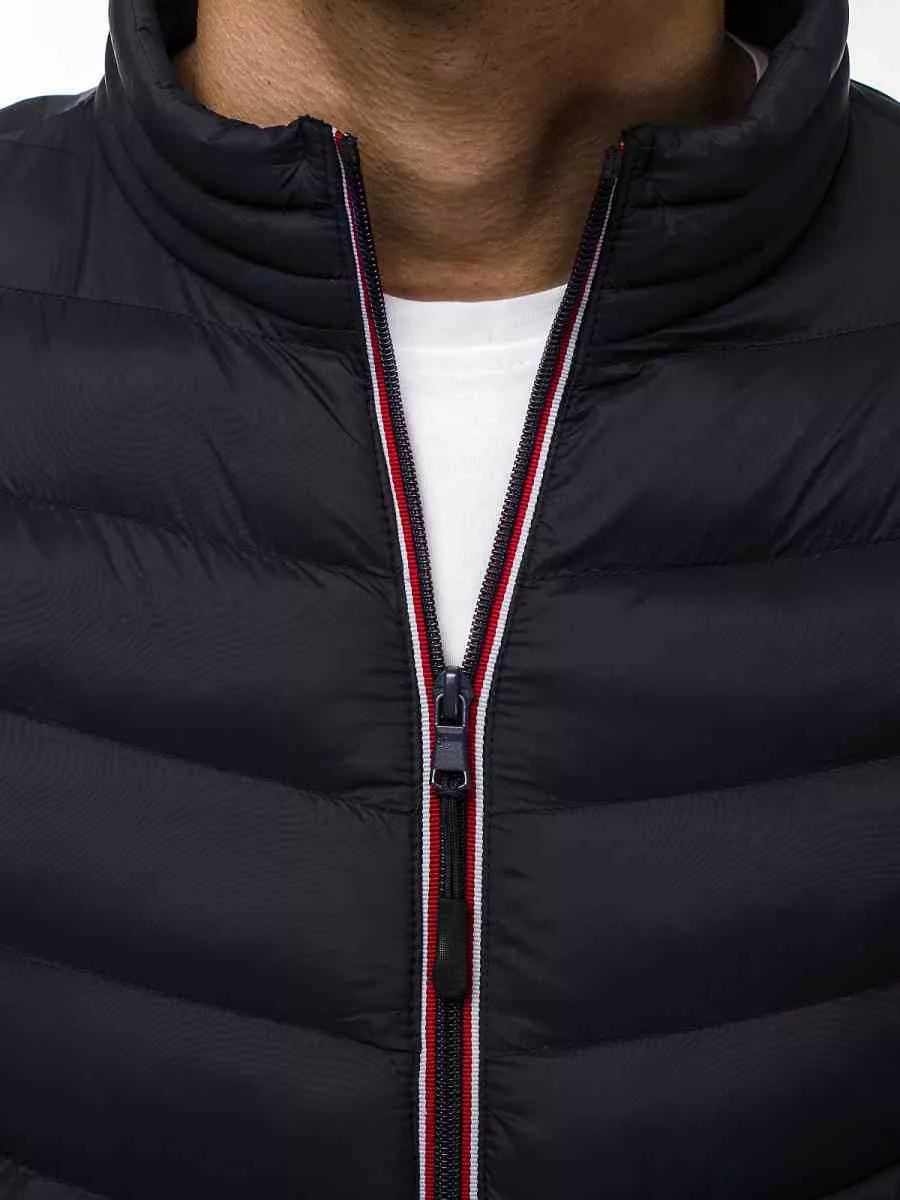 Black quilted men's jacket Omir