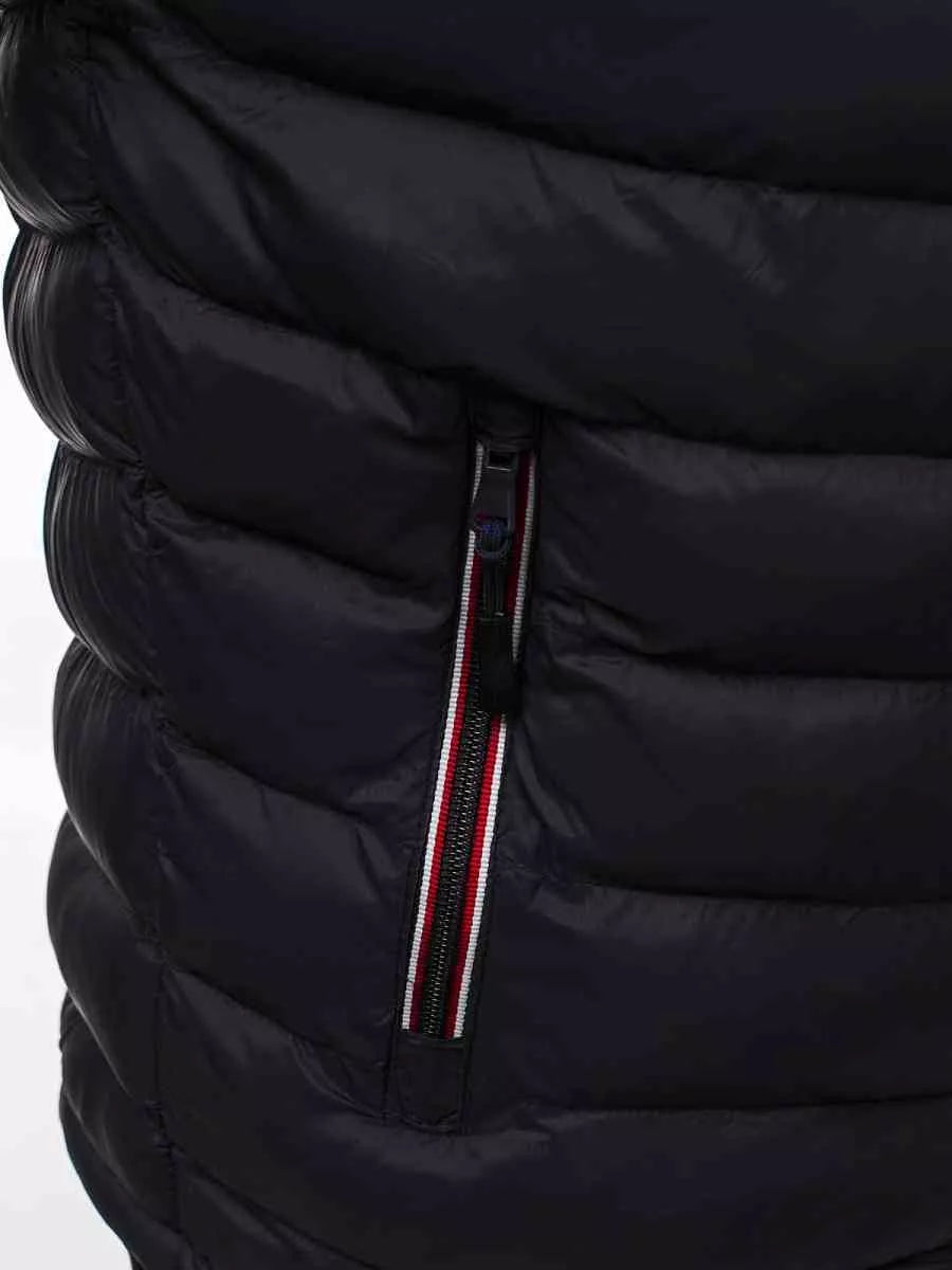 Black quilted men's jacket Omir