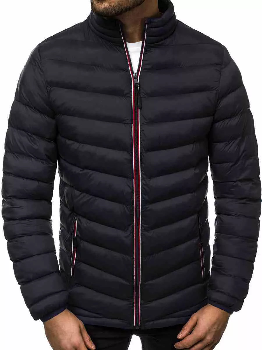 Black quilted men's jacket Omir