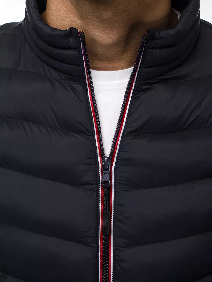 Black quilted men's jacket Omir