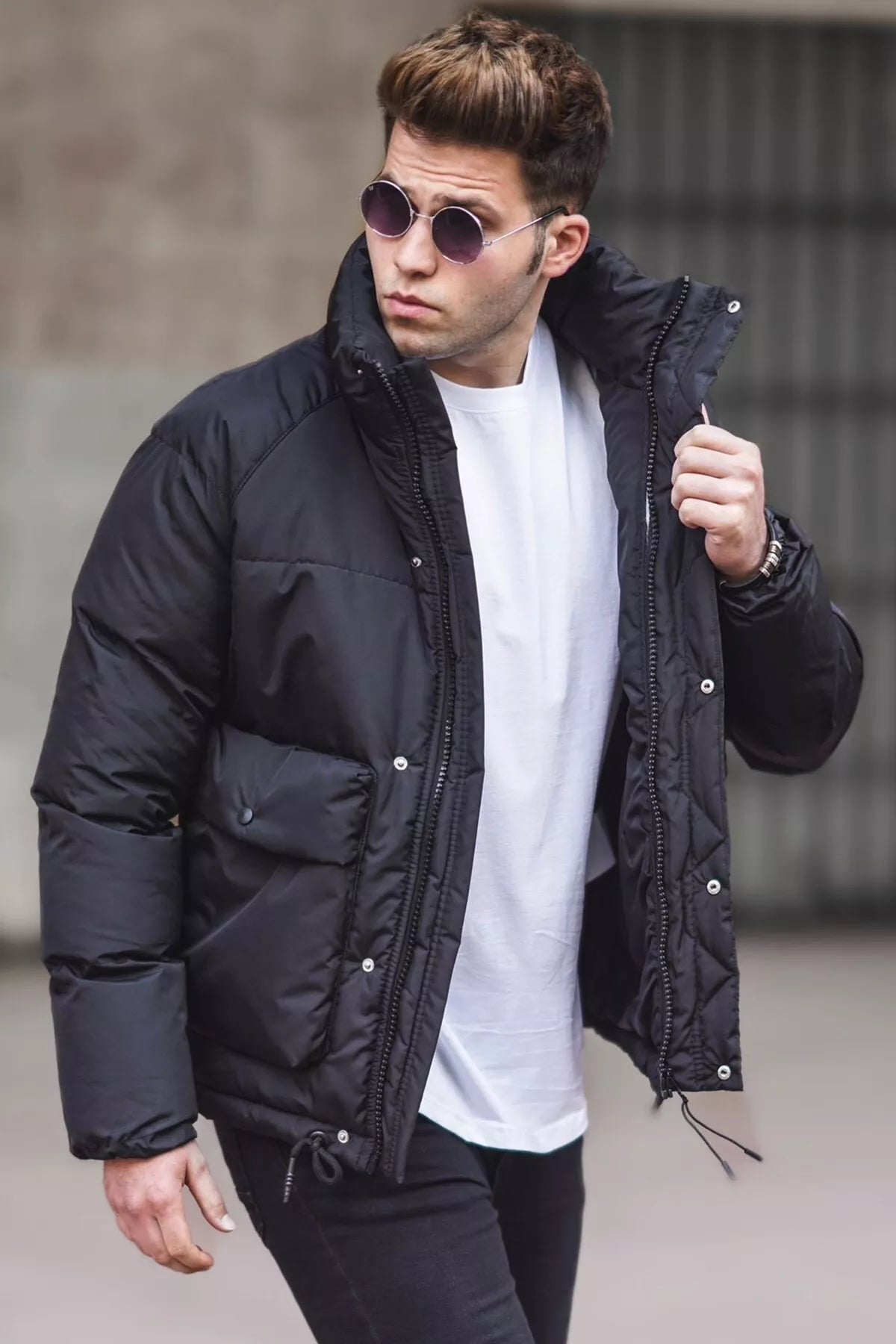 Black men's jacket Otan