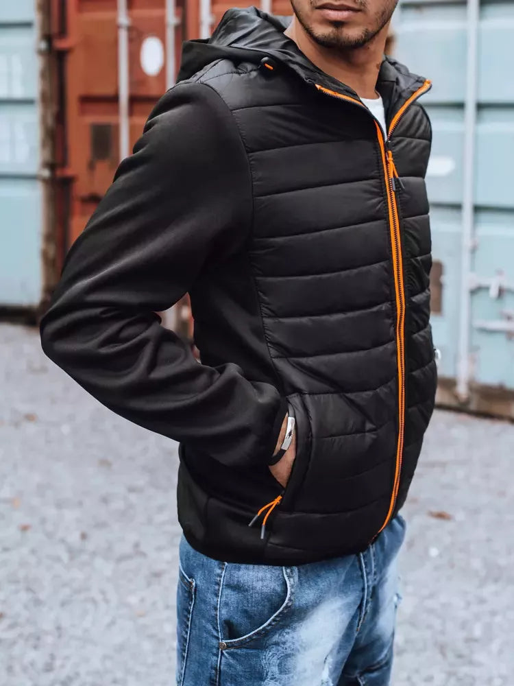 Men's black jacket with orange details Olen