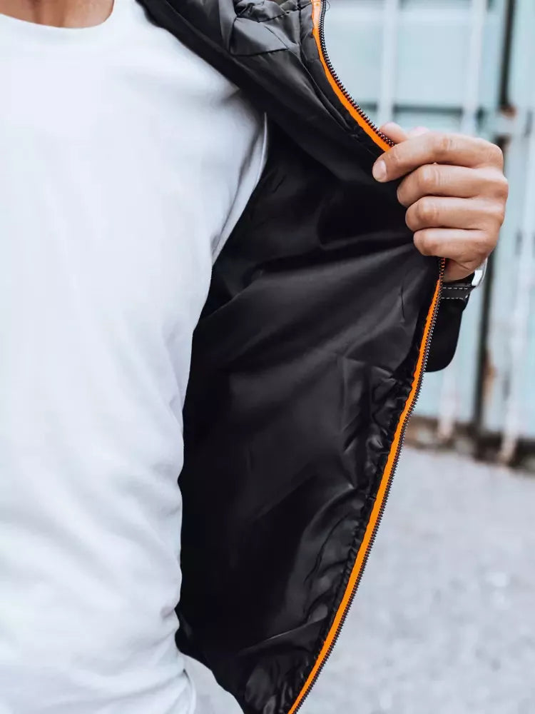 Men's black jacket with orange details Olen