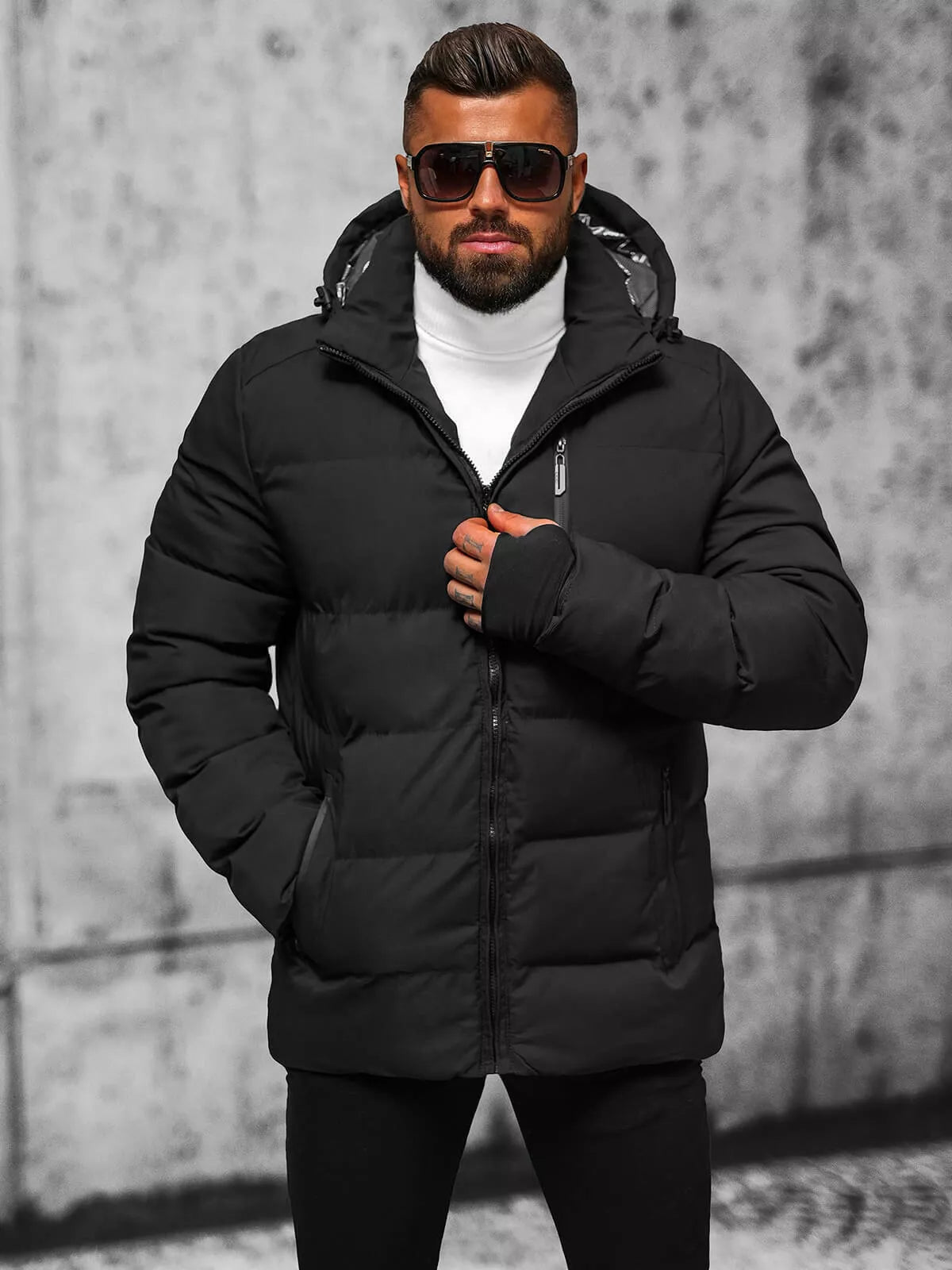 Black men's jacket Merik