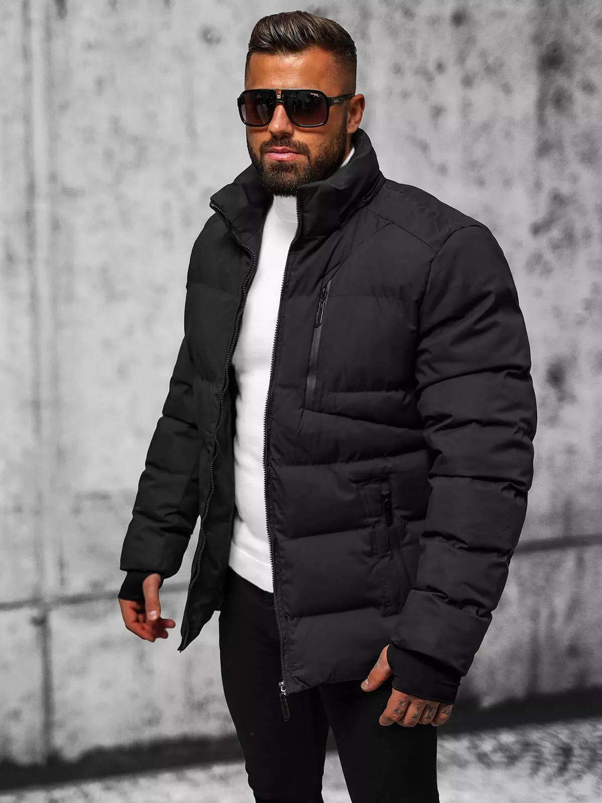 Black men's jacket Merik