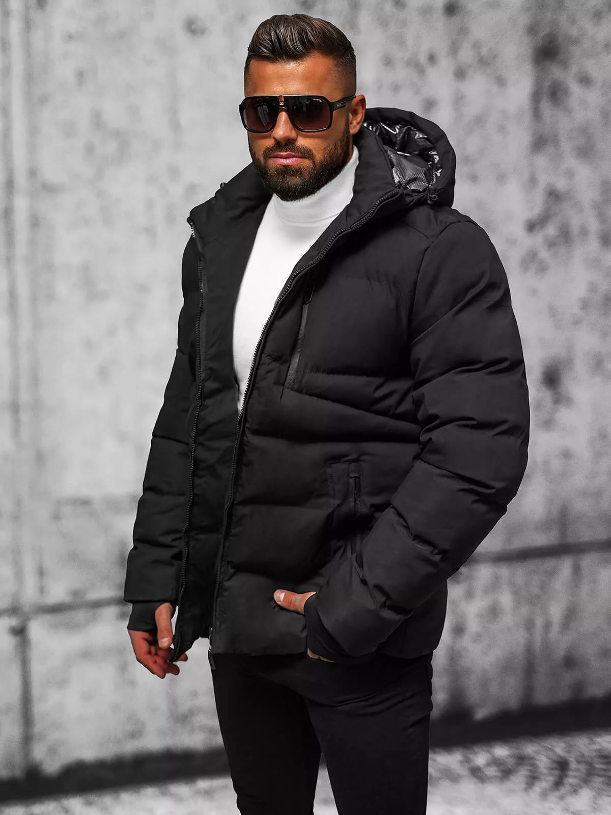 Black men's jacket Merik
