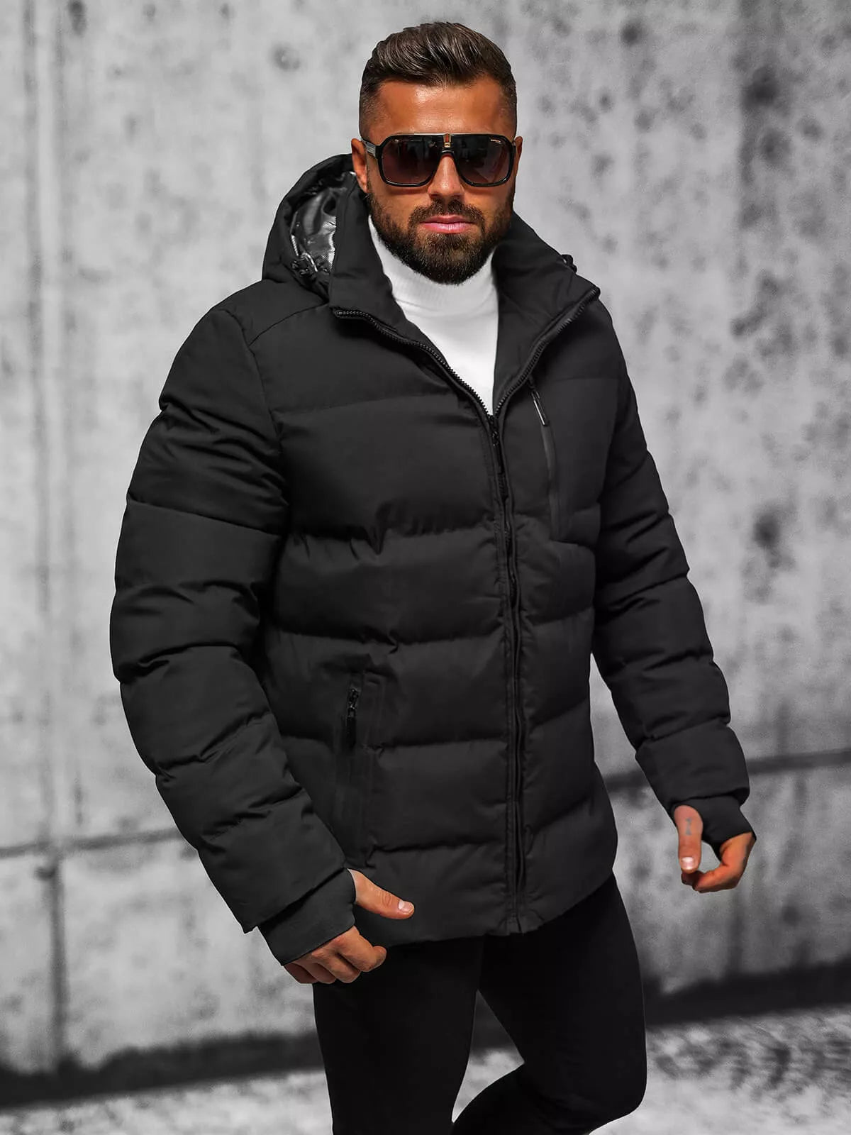Black men's jacket Merik