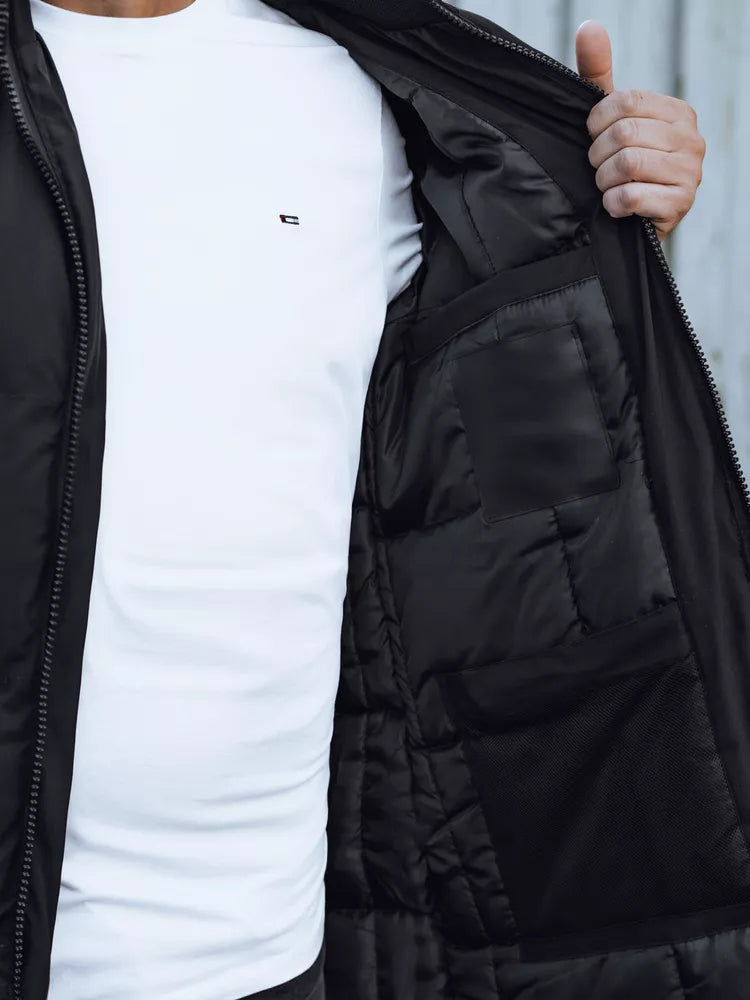 Black men's winter jacket Alex