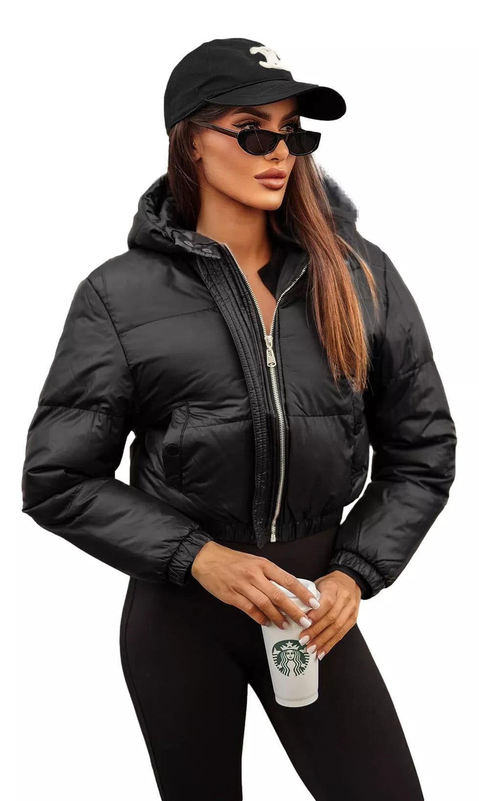 Black winter women's jacket Jenner