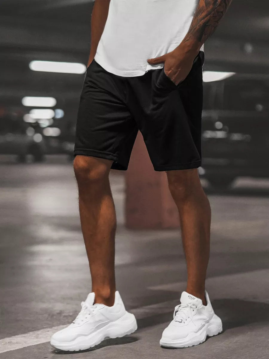 Black men's sports shorts Saravi