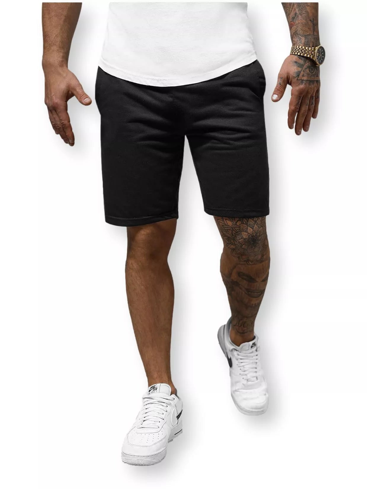 Black men's sports shorts Saravi
