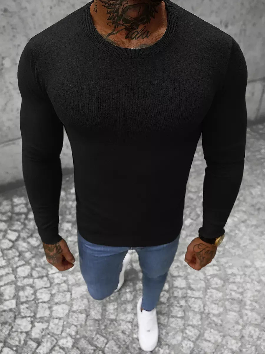 Black sweater for men Zadal