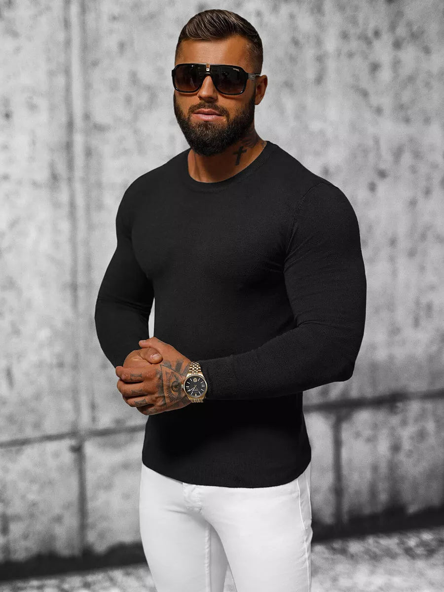 Black sweater for men Zadal