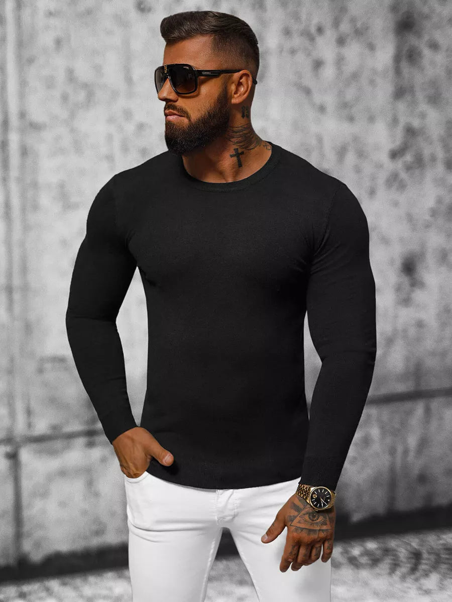 Black sweater for men Zadal